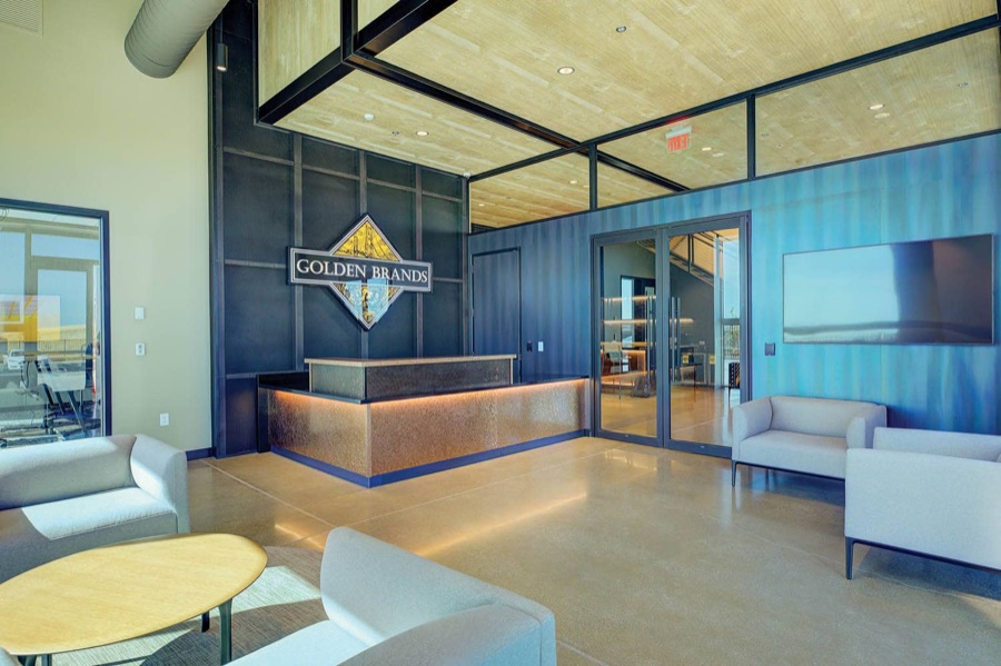 Beverage distribution facility exterior in Sacramento